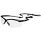 Jackson Safety Safety Glasses, Anti-Scratch, Clear Lens, Black Frame, Half-Frame 50042 - alternate 3